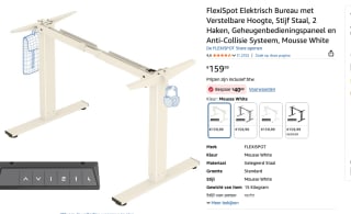 FlexiSpot Onderstel voor een Elektrisch Bureau met Verstelbare Hoogte, voor €119,99