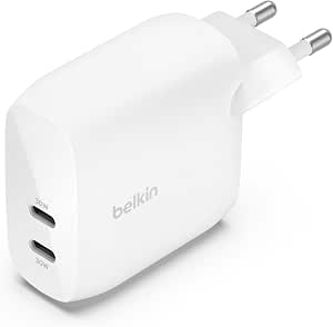 Belkin BoostCharge Cargador de Pared Doble USB-C PPS 60W por 16.90€