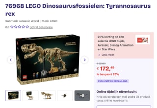 LEGO 76968 Dinosaurusfossielen voor 172,49 euro
