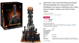 LEGO The Lord of the Rings Barad-dûr - 10333 voor €390,98 bij Amazon