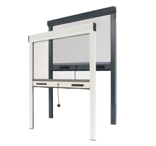 Store moustiquaire fenêtre & porte Alu recoupable Modèle Éco à 26,90€