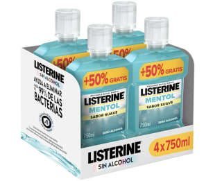 Listerine Mentol Sabor Suave por 11,69€