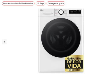 LG F4WR6010A0W Lavadora 10kg por 459€