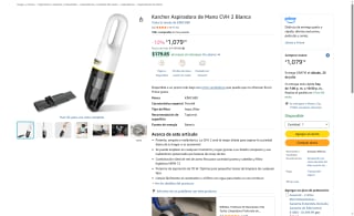 Kärcher Aspiradora de Mano CVH 2 por $1079 | Oferta Amazon