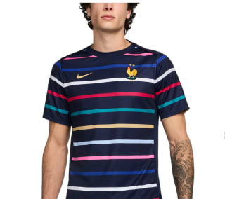 Haut Pré-Match France Nike FFF - Marine à 19,50€
