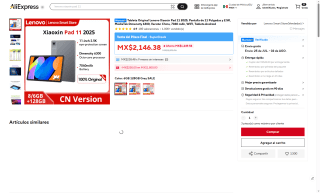 Lenovo Xiaoxin Pad 11 2025 11" por $1,896 | AliExpress