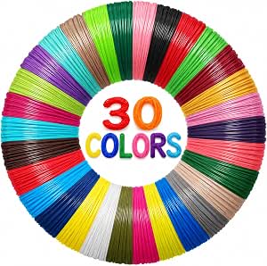 30 Colores Recambios de Filamento para Bolígrafo 3D 1,75 mm PLA por 11.27€