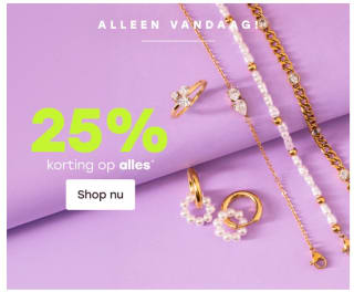 25% korting op bijna alles (ook sale) bij Lucardi