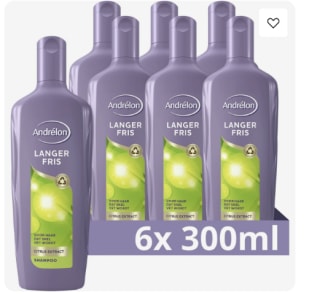 andrelon shampoo langer fris6 X 300 ML voor €10,75 bij joybuy