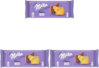 Pack 3 Milka Choco Moo, Galletas Forma de Vaca con chocolate 120g por 3,68€