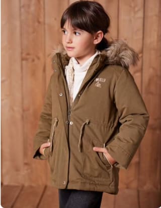 Parka fille 3 en 1 à capuche pour 23,99€