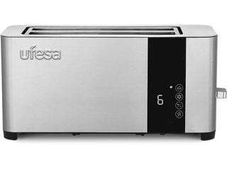 Tostadora Ufesa Duo Plus Delux, 1400W, 2 ranuras largas, 7 niveles tostado por 38,24€