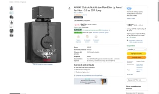 ARMAF Club de Nuit Urban Man Elixir por $609 | Oferta Amazon