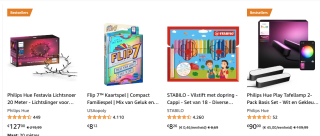 50% korting op 1 artikel bij aankoop van 2 artikelen bij Amazon