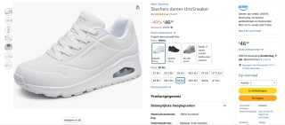 Skechers dames UnoSneaker voor €46