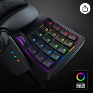 Razer Orbweaver Chroma - Teclado de gaming, Negro clásico $55,240 en Amazon
