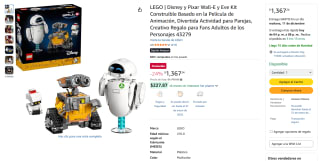 Kit LEGO Wall-E y Eve 811 Piezas por $1,367 | Oferta Amazon