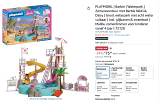 PLAYMOBIL Barbie Waterpark (72120) voor €75,99 bij Amazon