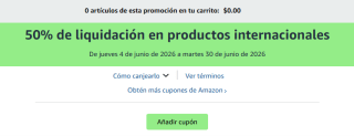 50% de Rebaja en Productos Internacionales | Amazon