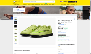 Tenis Nike Mercurial Vapor 16 por $654 | Mercado Libre