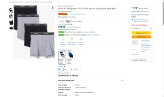 Bóxers Fruit of The Loom por $189 | Descuento Amazon