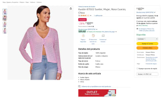 Suéter de Algodón por $107 | Oferta Amazon