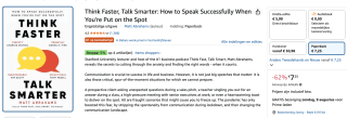 Think Faster, Talk Smarter voor €7,25 bij Amazon
