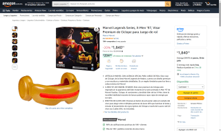 Visor Premium de Cíclope Marvel Legends por $1,840 | Oferta Amazon