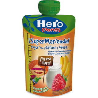 Hero Bolsita Fruta Yogur Plátano Fresa 100g por 0,55€