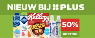 50% korting op nieuwe producten bij Plus