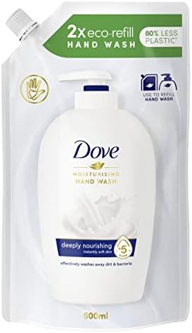 Dove Jabón Manos Recarga Bolsa 500ml por 2,63€