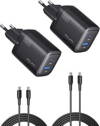 iNIU 30W USB-C Oplader 2-Pack voor €12,38 bij Amazon