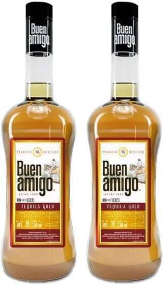 2 botellas Tequila Buen Amigo Gold Dorado Mexicano Suave y Aromático 700ml por 20,90€