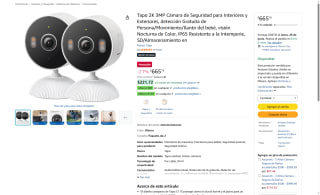 2 Cámaras Tapo C113 2K por $665 | Oferta Amazon