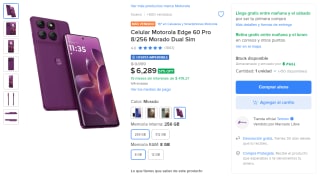 Motorola Edge 60 Pro 8GB 256GB por $5,035 en Mercado Libre