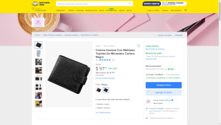 Billetera Hombre Múltiples Tarjetas $97 | Oferta Mercado Libre