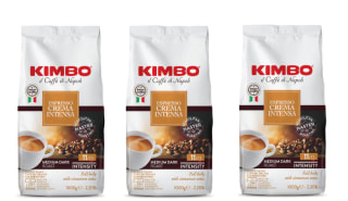 3 Paquetes de Kimbo Crema Intensa Café en grano 1 kg, tueste medio oscuro por 29.97€