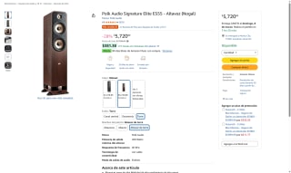 Polk Audio Signature Elite ES55 Nogal por $5,721 | Amazon