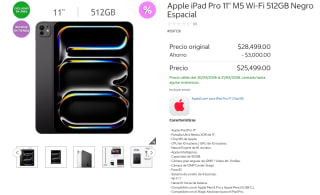 iPad Pro 11' M5 512GB por $21,999 | Costco (PayPal MSI)