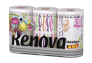 2 Pack Renova Design XXL Toalla De Papel 3 Rollos Por 7€