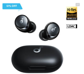 Space A40 | Long-Lasting Noise Cancelling Earbuds voor €39,20 dmv code Soundcore
