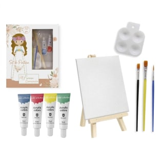 Set de Pintura Artístico Mi Primera Comunión 10 piezas con Caballete y Lienzo a 1.99€