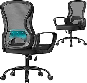 SONGMICS Silla de Oficina Ergonómica por 42.74€