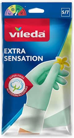Vileda Guante Látex Extra Sensation (Talla L) por $29 en Amazon