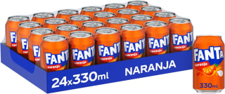 24 latas Fanta Naranja 33cl por 12.66€