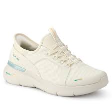 Women's Skechers Slip-In Sketch Air Trainers – Off White – £27.99