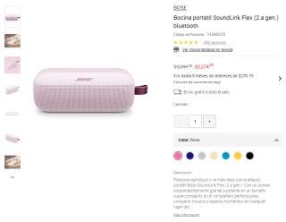 Bocina Bose SoundLink Flex 2da Gen por $2,274 | Liverpool