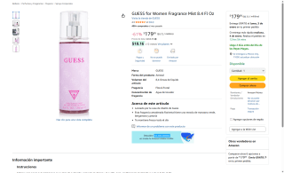 Perfume GUESS for Women 8.4 Fl Oz por $179 | Amazon