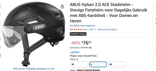 Abus Hyban 2.0 Ace - Fietshelm maat L voor €76 bij Amazon
