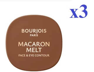 3 x Bourjois Macaron Melt Bronzer & Contour Bronceador Tono 03 Caramel por 20.97€